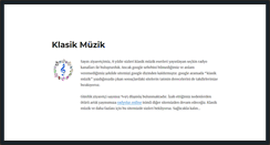 Desktop Screenshot of klasikmuzikdinle.net